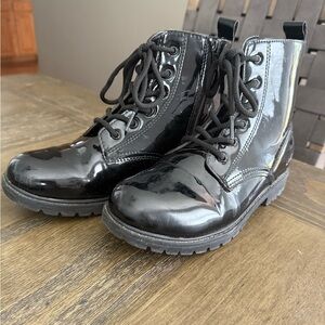 Levi's Kids Black Patent Leather Boots